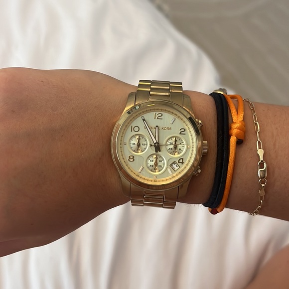 Michael Kors Runway Gold-Tone Watch - Picture 6 of 9